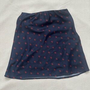 Urban Outfitters Satin Polka Dot Mini Skirt small